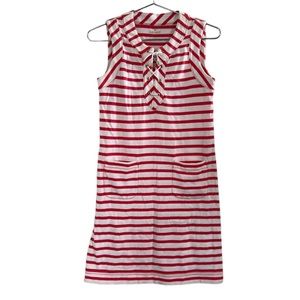 Kate Spade Red & White Striped Summer Dress Size Small
